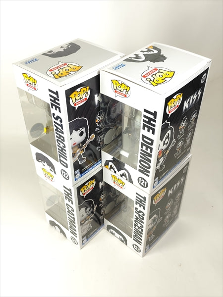 【箱傷】 KISS４体セット 蓄光版 [KISS] FUNKO(ファンコ) POP! ROCKS 121-124