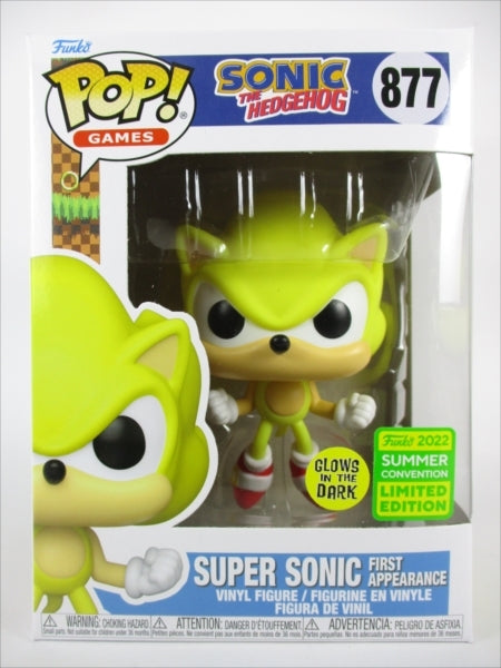 スーパーソニック 蓄光版 2022年SUMMER CONVENTION限定 [ソニック・ザ・ヘッジホッグ] FUNKO(ファンコ) POP! GAMES 877