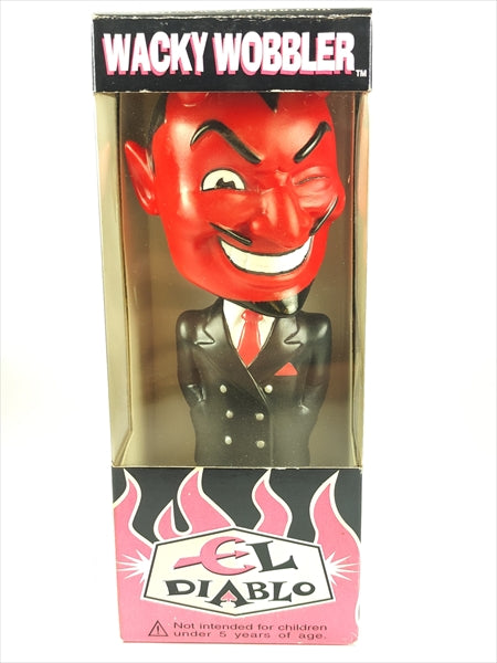 【箱傷】 エルディアブロ　ブラックスーツ [EL DIABLO] FUNKO(ファンコ) Wacky Wobbler(ワッキーワブラー) ボブルヘッド