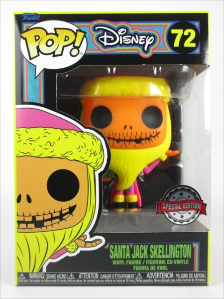 サンタ・ジャック・スケリントン ブラックライト [ナイトメアー・ビフォア・クリスマス] FUNKO(ファンコ) POP! 72
