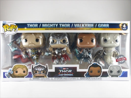ソー、マイティ・ソー、ヴァルキリー、ゴア４体セット [ソー:ラブ＆サンダー] FUNKO(ファンコ) POP! 4PACK