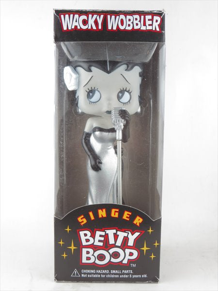 【わけあり】歌手ベティ モノトーンver. [BETTY BOOP(ベティ・ブープ)] FUNKO(ファンコ) Wacky Wobbler(ワッキーワブラー) ボブルヘッド