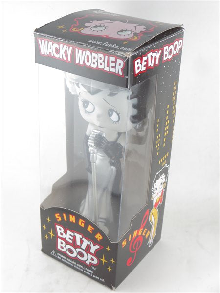 【わけあり】歌手ベティ モノトーンver. [BETTY BOOP(ベティ・ブープ)] FUNKO(ファンコ) Wacky Wobbler(ワッキーワブラー) ボブルヘッド