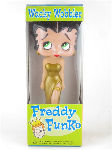 イブニングベティ ゴールドドレス 2004年コミコン限定96体 [BETTY BOOP(ベティ・ブープ)] FUNKO(ファンコ) Wacky Wobbler(ワッキーワブラー) ボブルヘッド