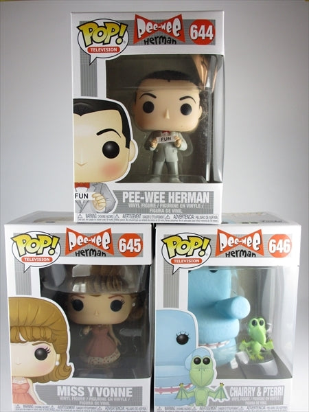 ピーウィー・ハーマン3体セット FUNKO(ファンコ) POP! TELEVISION 644-646