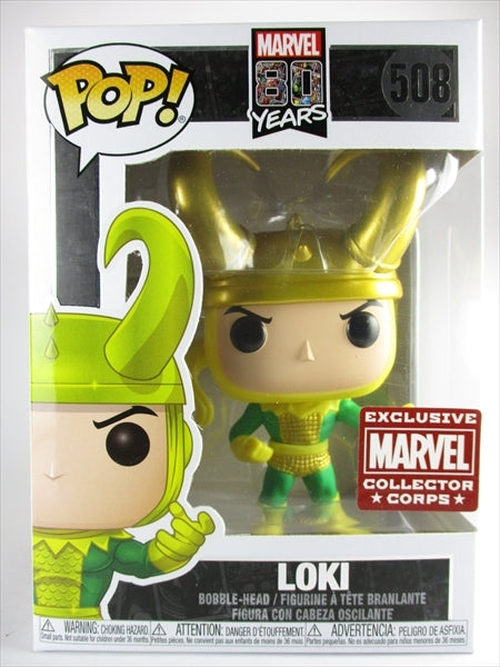 ロキ MARVEL COLLECTOR CORPS限定版 [MARVEL 80 YEARS] FUNKO(ファンコ) POP! 508