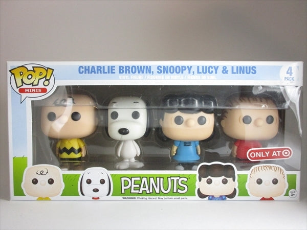 チャーリーブラウン、スヌーピー、ルーシー＆ライナス [PEANUTS(ピーナッツ)] FUNKO(ファンコ) POP! MINIS 4PACK