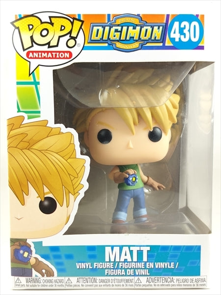 【箱傷】 マット [デジモンアドベンチャー(DIGIMON)] FUNKO(ファンコ) POP! ANIMATION 430