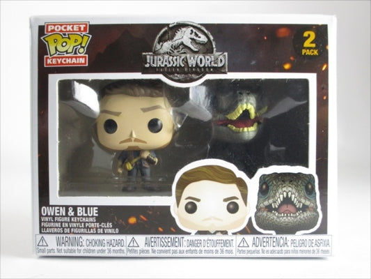 オーウェン＆ブルー [JURASSIC WORLD（ジュラシック・ワールド）] FUNKO(ファンコ) POP! POCKET KEYCHAIN 2PACK