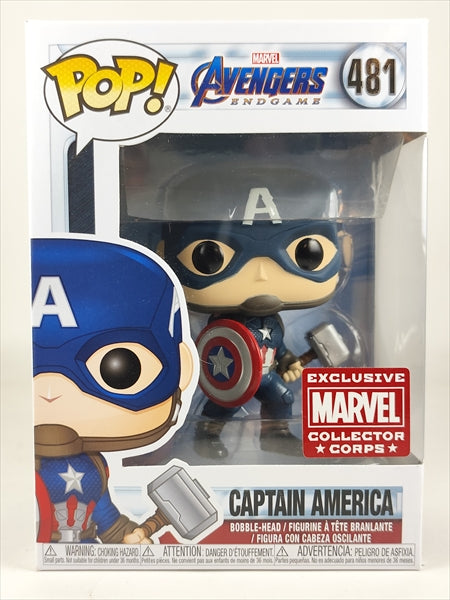 キャプテン・アメリカ MARVEL COLLECTOR CORPS限定版 [Avengers(アベンジャーズ・エンドゲーム)] FUNKO(ファンコ) POP! 481