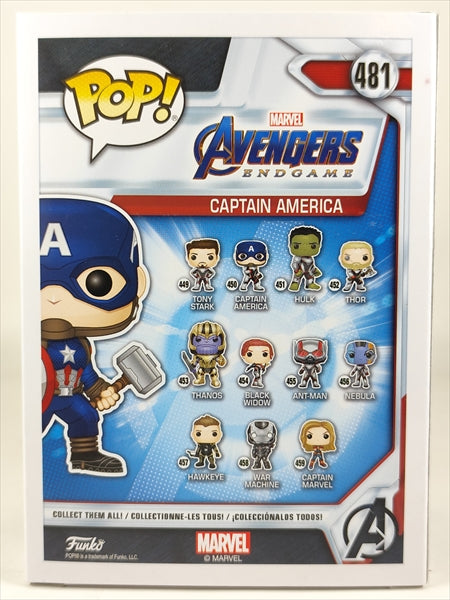 キャプテン・アメリカ MARVEL COLLECTOR CORPS限定版 [Avengers(アベンジャーズ・エンドゲーム)] FUNKO(ファンコ) POP! 481