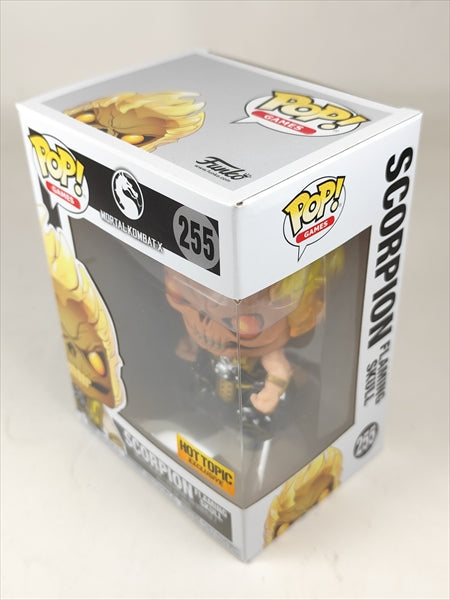 【箱傷】 スコーピオン フレーミングスカル [モータルコンバット] FUNKO(ファンコ) POP! GAMES 255