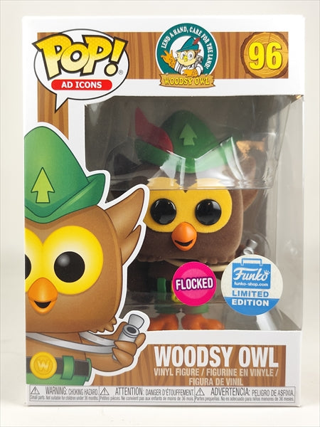 ウッディオウル FUNKOショップ限定 フロッキー版 [WOODSY OWL] FUNKO(ファンコ) POP! AD ICONS 96