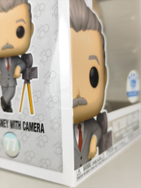 【箱傷】 ウォルト・ディズニー withカメラ FUNKOショップ限定 [ディズニー100th] FUNKO(ファンコ) POP! ICONS 77