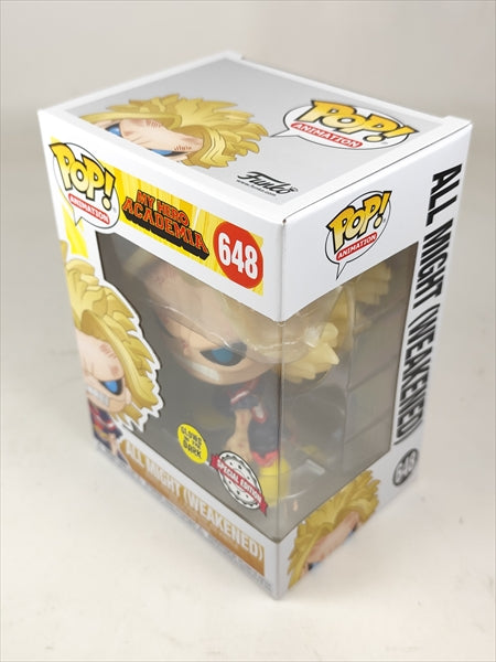 【箱傷】 オールマイト WEAKENED 蓄光版 [僕のヒーローアカデミア] FUNKO(ファンコ) POP! ANIMATION 648